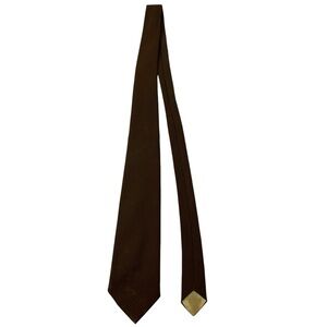 Vintage Men's Neck Tie Sold Dark Brown Sir Cabot 54” Polyester Retro 60s 70s